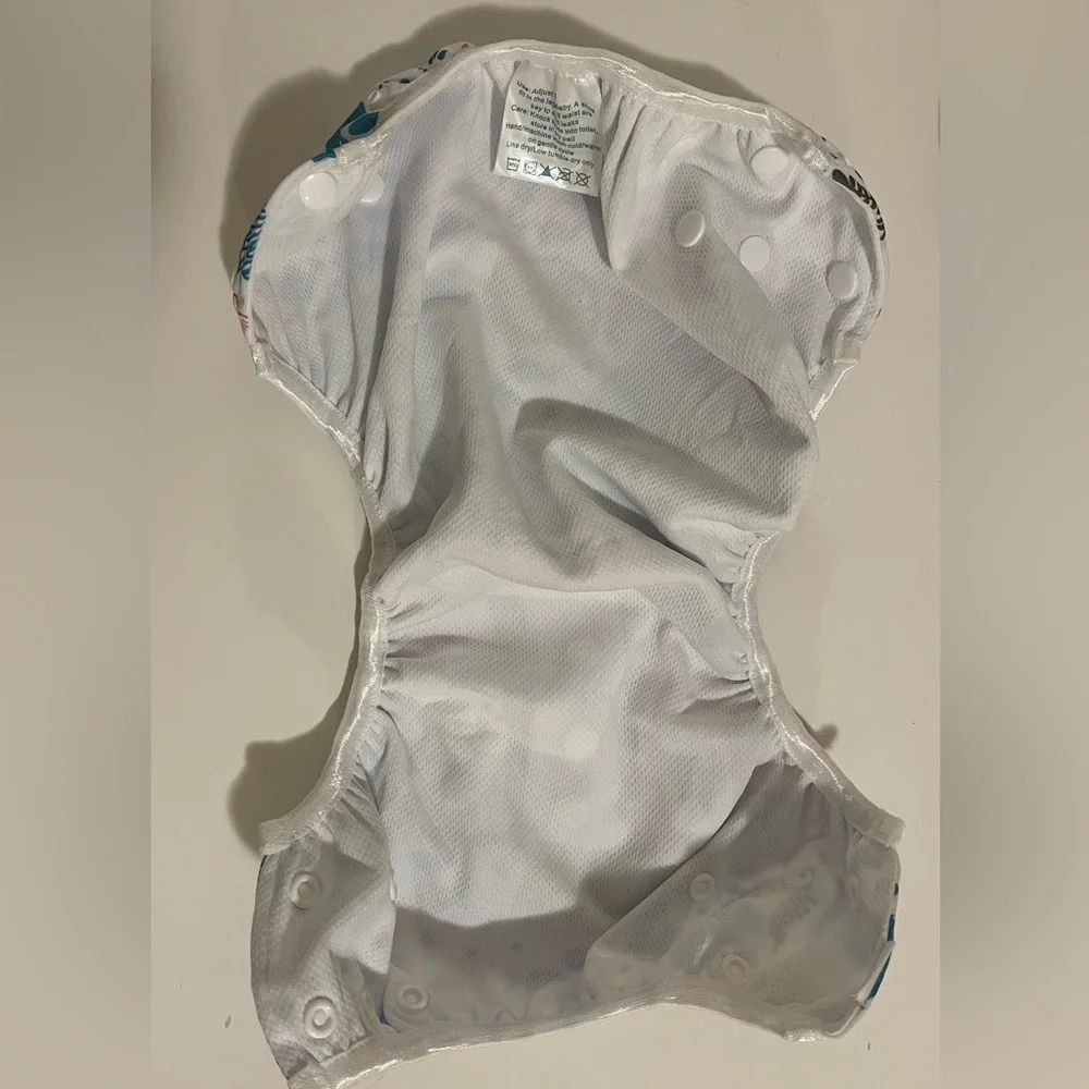 Sea Life Print toddler adjustable swim diapers Set NWOT